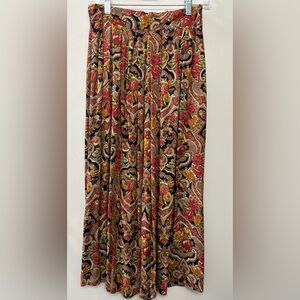 Casual Corner Vibrant Paisley Maxi Skirt